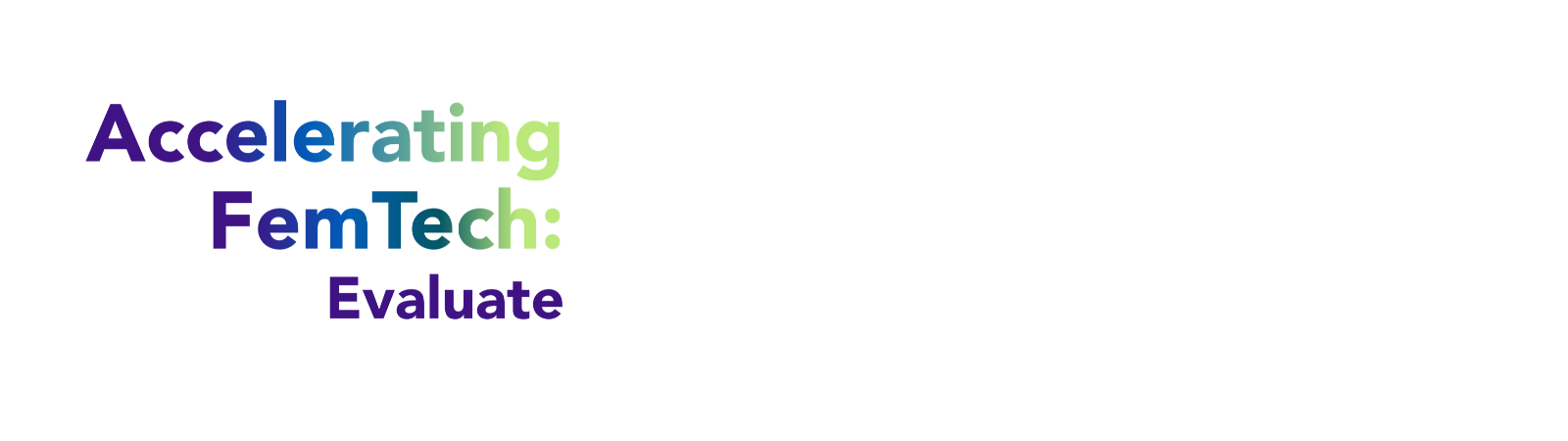 Accelerating FemTech:Evaluate logo